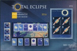 ** 2016 Total Eclipse (Napfogyatkozás) Angol NyelvÅ± Emlékív (ssz.: 193) - Sonstige & Ohne Zuordnung