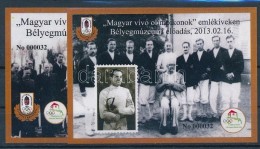 ** 2013 'Magyar Vívó Olimpikonok' Emlékíveken Bélyegmúzeumi... - Sonstige & Ohne Zuordnung