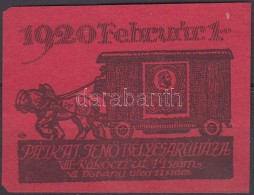 (*) 1920/2d Pátkai Bélyegáruház (20.000) (sarokhiba) - Altri & Non Classificati