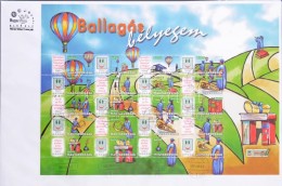 2007 Ballagás Bélyegem (IV) - HÅ‘légballon Promóciós Teljes ív FDC... - Sonstige & Ohne Zuordnung