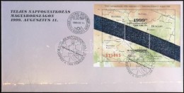 1999 Teljes Napfogyatkozás Blokk FDC-n (5.000) - Other & Unclassified