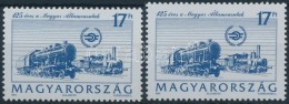 ** 1993 125 éves A MÁV Alacsonyra Fogazott Bélyeg + Támpéldány - Other & Unclassified