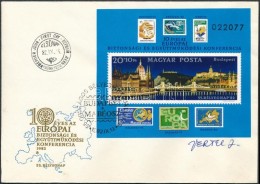 1982 Bélyegnap Blokk FDC Vertel J. Aláírásával - Altri & Non Classificati