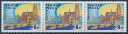 ** 1985 Duna-hidak 8Ft 3-as Csík, A KözépsÅ‘ Bélyegen A Feliratnál A Kék... - Sonstige & Ohne Zuordnung