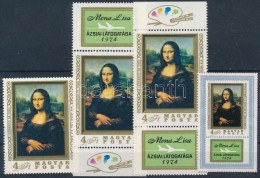 ** 1974-1975 Mona Lisa 3 Db Bélyeg, Közte 1-1 Db Alsó Ill. FelsÅ‘ Szelvénnyel + 30... - Sonstige & Ohne Zuordnung