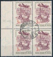 O 1958 40 éves A Magyar RepülÅ‘bélyeg 3Ft ívszéli 4-es Tömb, Bal FelsÅ‘... - Sonstige & Ohne Zuordnung