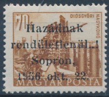 ** 1956 Soproni Kiadás Épületek 70f (115.000) Garancia Nélkül - Sonstige & Ohne Zuordnung