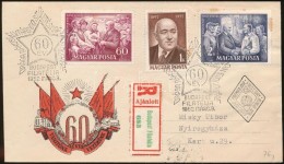 1952 Rákosi Mátyás Sor Ajánlott FDC-n - Sonstige & Ohne Zuordnung