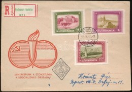 1952 Moszkva Sor Ajánlott FDC-n - Sonstige & Ohne Zuordnung
