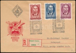 1951 Maxim Gorkij Sor Ajánlott FDC-n - Sonstige & Ohne Zuordnung