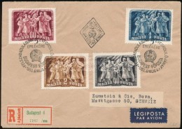 1950 Felszabadulás (II.) Sor Ajánlott Légi FDC - Sonstige & Ohne Zuordnung