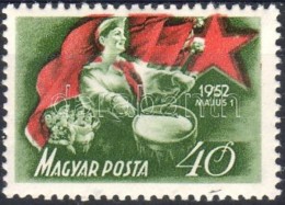 ** 1952 Május 1 40f, A Piros Szín Kicsúszott A BélyegképbÅ‘l - Sonstige & Ohne Zuordnung