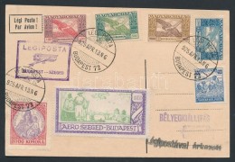 1925 Budapest - Szeged Alkalmi Légi LevelezÅ‘lap A Bélyegkiállításra... - Other & Unclassified
