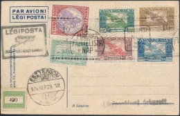 1924 I. Magyar Filatelista Nap Alkalmi LevelezÅ‘lap Budapest -  Esztergom Légi Postával Küldve - Other & Unclassified