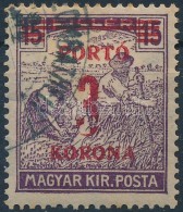 O 1921 KisegítÅ‘ Portó 3K/15f, Hiányos értékszám - Altri & Non Classificati