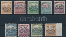 * Debrecen I. 1919 9 Klf Arató érték (13.700) / Mi 14-17, 19a, 21, 23-25 Signed: Bodor - Sonstige & Ohne Zuordnung