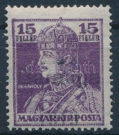 * Baranya I. 1919 Károly 45f/15f Próbanyomat, A B BetÅ± FelsÅ‘ Része Azonos Az Alsóval... - Sonstige & Ohne Zuordnung