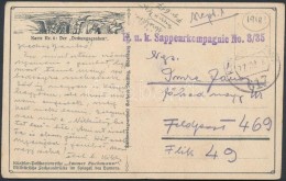 1918 Tábori Posta Képeslap 'K.u.k. Sappeurkompagnie No. 3/35' + 'FP 617' - Sonstige & Ohne Zuordnung