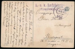 1918 Képeslap / Postcard 'K.u.k. Luftfahrtruppen Fliegeretappenpark 1' + 'FP 483' - Sonstige & Ohne Zuordnung