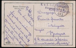 1918 Képeslap / Postcard 'K.u.K. Fliegerpark Nr 7'  + 'FP 483' - Sonstige & Ohne Zuordnung