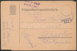 1918 Tábori Posta LevelezÅ‘lap / Field Postcard 'M.kir. 32. Honvéd Gyalog Ezred' + 'TP 415 B' - Sonstige & Ohne Zuordnung