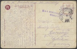 1917 Tábori Posta Képeslap 'K.u.k. INFANTERIEREGIMENT REGIMENTSSTAR' + 'FP 361' - Sonstige & Ohne Zuordnung
