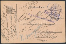 1917 Tábori Posta LevelezÅ‘lap / Field Postcard 'K.u.k. Reserveoffizierschule' + 'FP 406' - Sonstige & Ohne Zuordnung