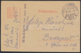 1917 Tábori Posta LevelezÅ‘lap / Field Postcard 'M.kir. 7. Honvéd Tábori ágyus Ezred... - Altri & Non Classificati