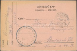 1916 Tábori Posta LevelezÅ‘lap 'K.u.k. INFANTERIEREGIMENT No.72 / 5. BATAILLON' + 'TP 59' - Sonstige & Ohne Zuordnung