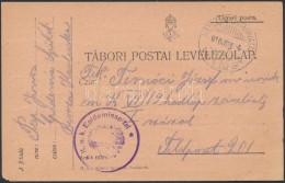 1916 Tábori Posta LevelezÅ‘lap 'K.u.K. Epidemiespital' - Other & Unclassified