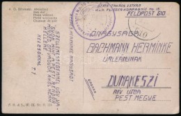 ~1916 Tábori Lap / Field Postcard 'K.u.k. Luftfahrtruppen Fliegerkompagnie Nr. 16.' + 'FP 510' - Sonstige & Ohne Zuordnung