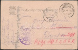 1915 Tábori Lap Tábori Posta Címre és Továbbküldve 'FP 112' - Sonstige & Ohne Zuordnung