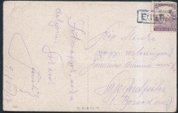1918 Képeslap 'EGER P.U.' Pályaudvari Bélyegzéssel - Sonstige & Ohne Zuordnung