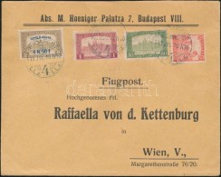 1918.07.10.  3. Súlyfokozatú Légi Levél Bécsbe RepülÅ‘ Posta 4K50f +... - Sonstige & Ohne Zuordnung