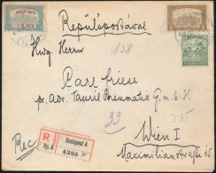 1918.07.05. Légi Levél Bécsbe 1K50f RepülÅ‘ Posta Bélyeggel + 2,05K... - Sonstige & Ohne Zuordnung