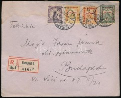 1917 Ajánlott Levél Hadi Segély II-III Vegyes Bérmentesítéssel - Sonstige & Ohne Zuordnung