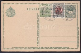 1917 Használatlan Hasábos Díjjegyes LevelezÅ‘lap Ráragasztott Nagyváradi... - Sonstige & Ohne Zuordnung