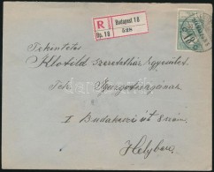 1914 Árvíz 16f Egyes Bérmentesítés Helyi Ajánlott Levélen - Sonstige & Ohne Zuordnung