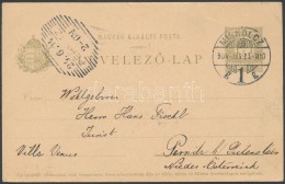 1904 Díjjegyes LevelezÅ‘lap Fordított Vízjellel / PS-card With Inverted Watermark - Sonstige & Ohne Zuordnung