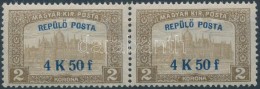 ** 1918 RepülÅ‘ Posta 4,50K Pár (15.000) - Sonstige & Ohne Zuordnung