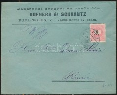 1899 5kr Levélen 'BUDAPEST / M 55 M' - Other & Unclassified