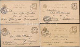 1897 4 Db Díjjegyes LevelezÅ‘lap Edvi Illés Aladár FestÅ‘mÅ±vésznek Küldve 'FELSÅ... - Other & Unclassified