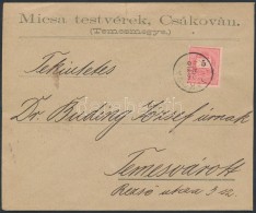 1896 5kr Levélen '(CS)AKOVA' - Sonstige & Ohne Zuordnung