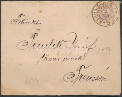 1894 Gyászjelentés KASSA-BUDAPEST Vasúti Bélyegzéssel - Other & Unclassified