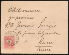 1892 5kr Levélen '(ZÁGRÁB) / ZAGREB' - Altri & Non Classificati