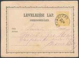 1871 Díjjegyes LevelezÅ‘lap ,,SZAKOLCZA' - Andere & Zonder Classificatie