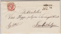 1869 5kr (regiszterhajtás) + (a Hátoldalon) Bontásnál Széttépet 10kr... - Altri & Non Classificati