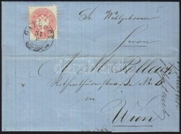 1866 5kr Levélen / On Cover 'GALGÓCZ' - Wien - Andere & Zonder Classificatie