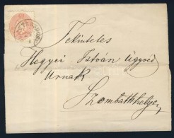 1864 5kr Hiányos Levélen / On Shortened Cover 'GR: PETERSDORF' - Andere & Zonder Classificatie