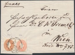 1861 5kr + 10kr Levélen 'AGRAM' - 'WIEN' Sign: Ferchenbaurer - Other & Unclassified